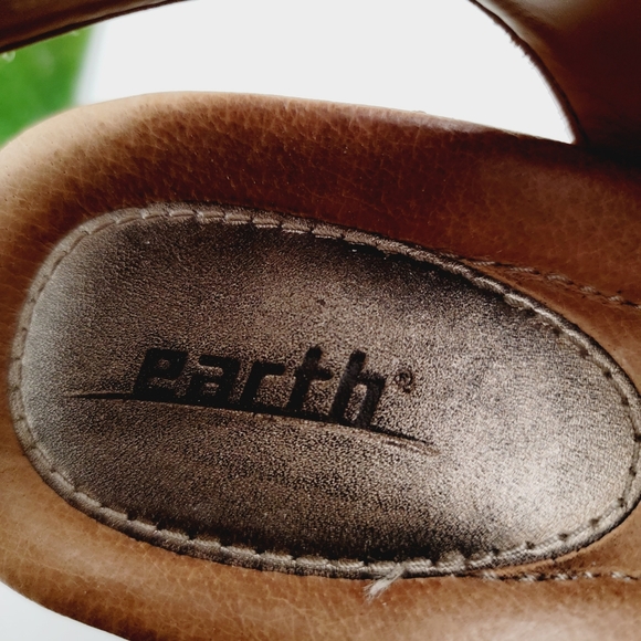 Earth Leather Wedge Heels | Wide 9½ - Picture 6 of 10